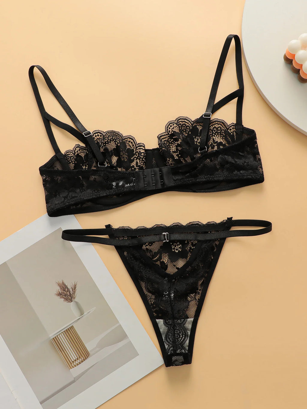 Ensemble de lingerie 2 pièces pour femmes,