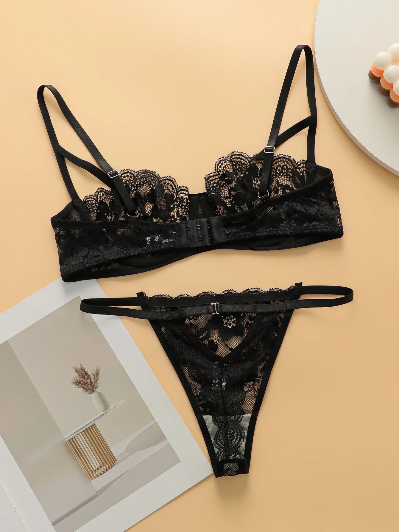Ensemble de lingerie 2 pièces pour femmes,