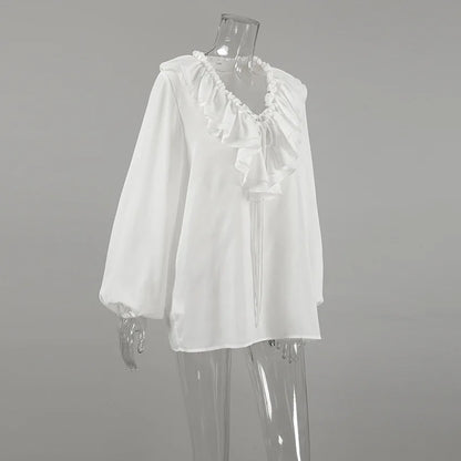 Chemise Décontractée Femme – Col V