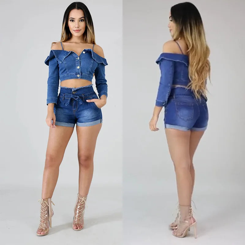 Shorts taille haute pour femmes