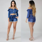 Shorts taille haute pour femmes
