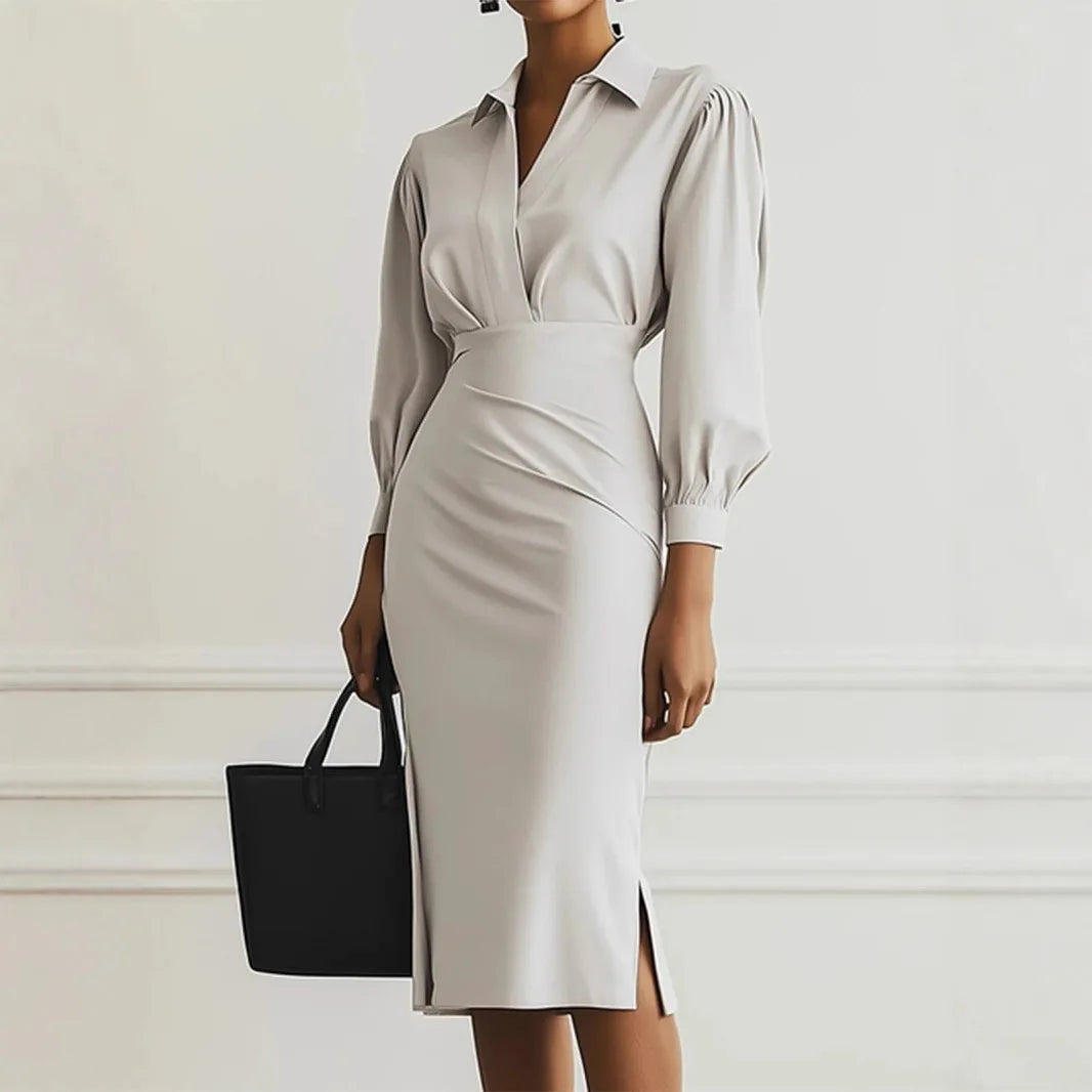 Robes taille cintrée, longueur genou pour femmes