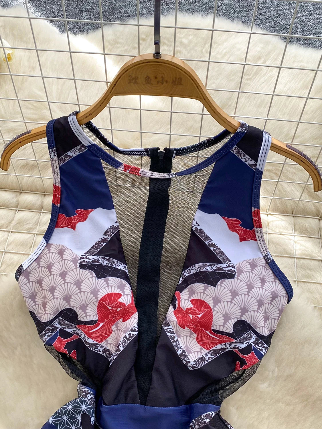 Maillot de bain une pièce combishorts imprimé pour femmes