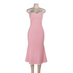 Robe en maille côtelée pour femmes