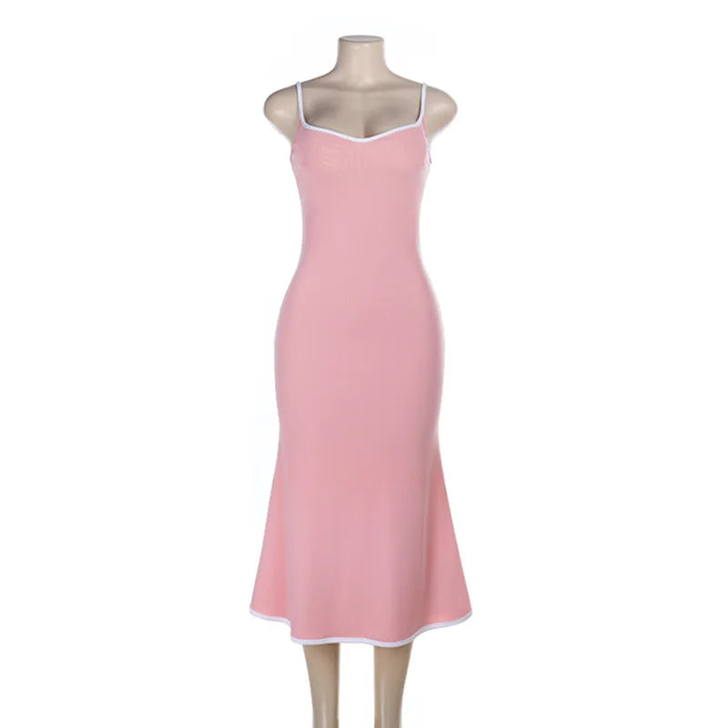 Robe en maille côtelée pour femmes