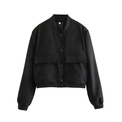 Veste Femme à Col Montant – Style Mi-Saison