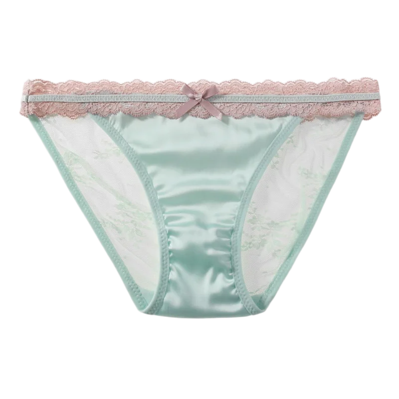 Culotte avec dentelle taille basse pour femmes