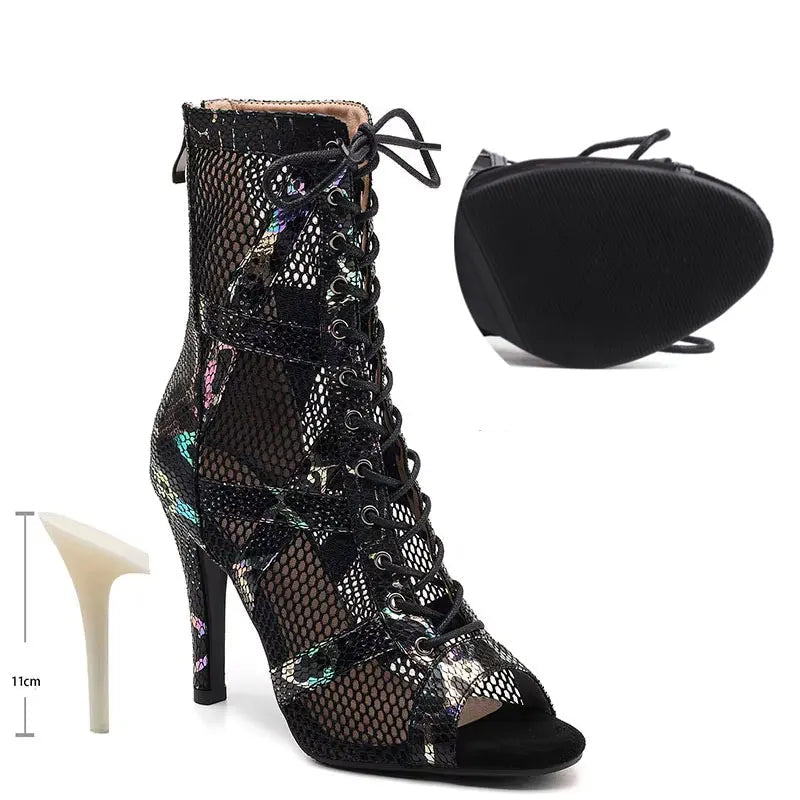 Bottines à talons noirs tendance pour femmes