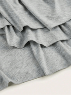 Robe maxi décontractée à manches longues et col rond pour femmes