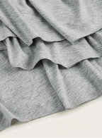 Robe maxi décontractée à manches longues et col rond pour femmes