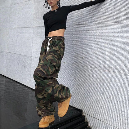 Pantalon Cargo Camouflage Femme – 100 % Coton