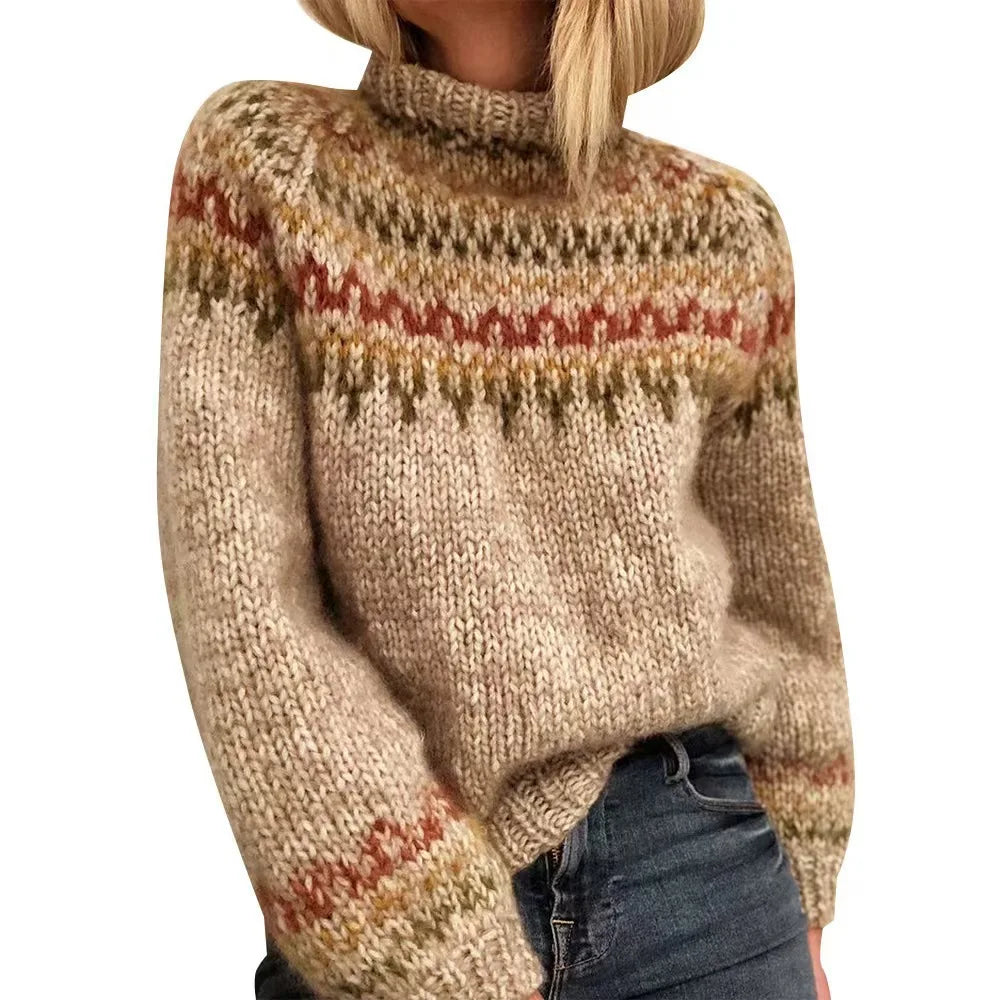 Pull en maille à manches longues pour femmes
