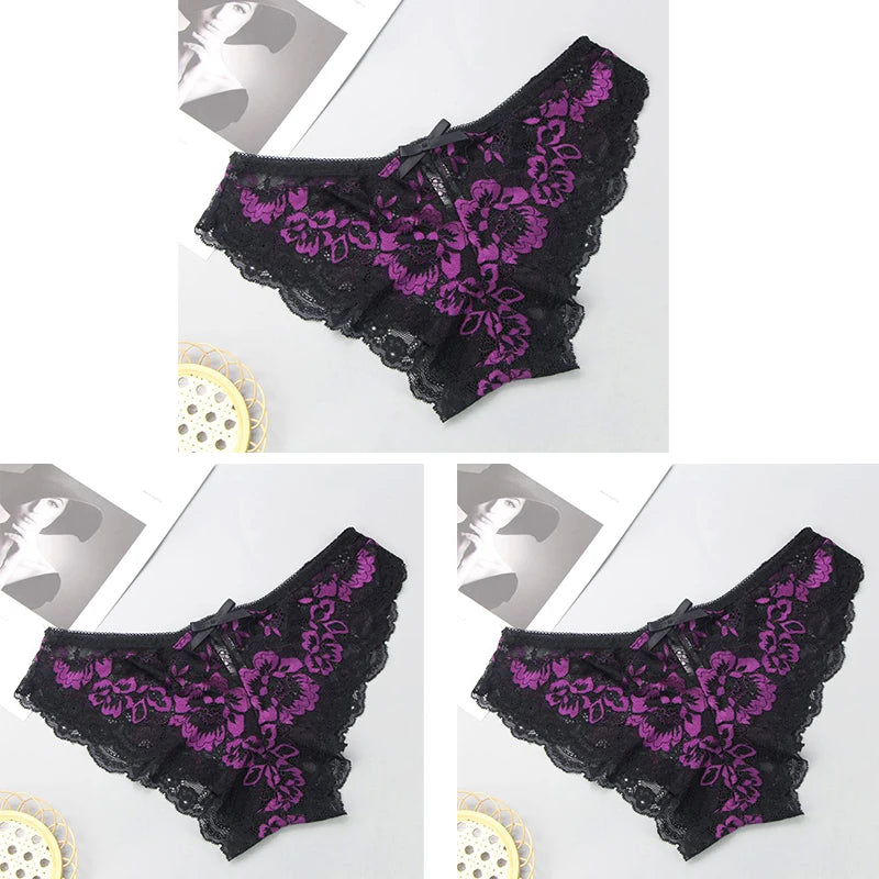 Lot de 3 culottes sexy pour femmes
