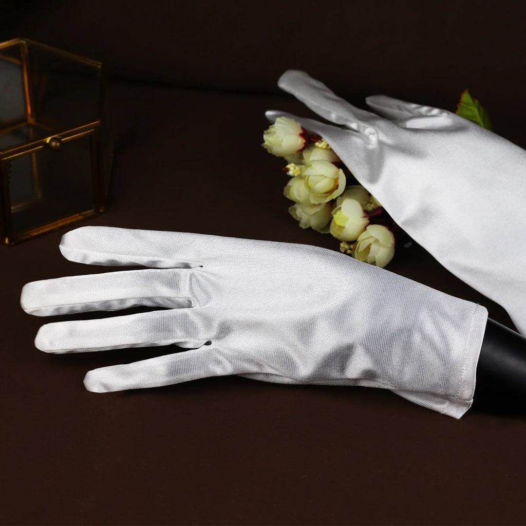 Gants de mariée en satin pour femmes