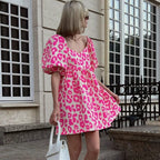 Robe mini imprimée pour femmes