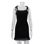 Robe mini dos nu sexy pour femmes