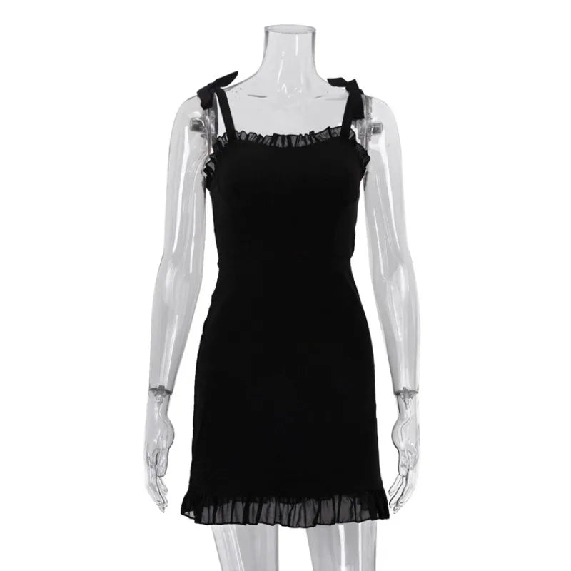 Robe mini dos nu sexy pour femmes