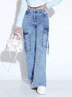 Jeans évasés vintage pour femmes