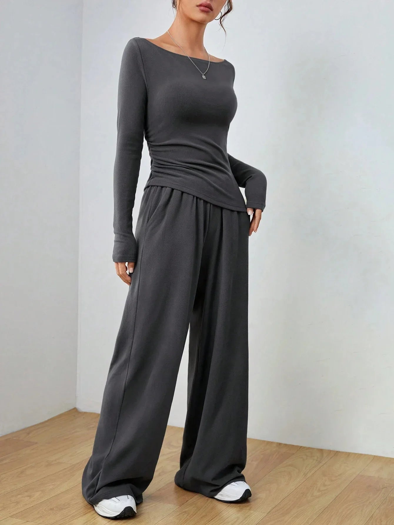 Ensembles deux pièces décontracté pantalons amples pour femmes