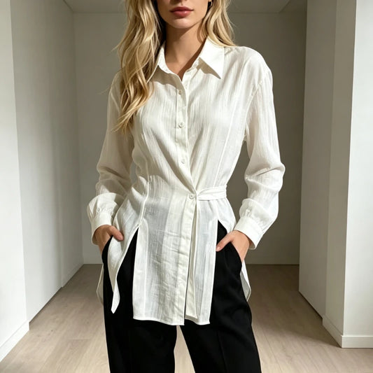 Chemisier Léger Femme – Manches Longues et Protection Solaire