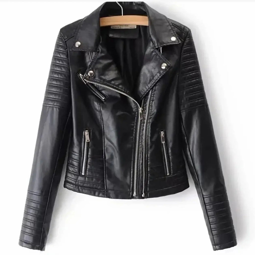 Vestes en cuir faux cuir pour femmes