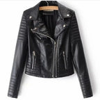 Vestes en cuir faux cuir pour femmes