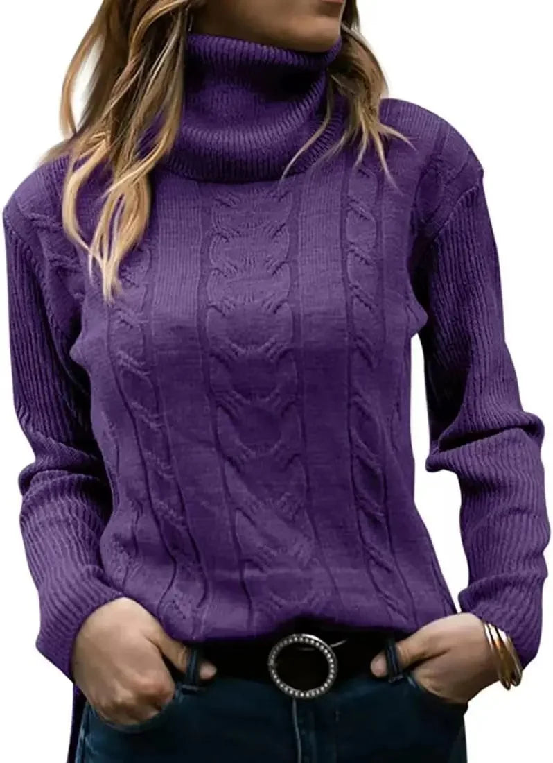 Pull tricoté vintage pour femmes