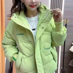 Manteau chaude à capuche et manches longues pour femmes