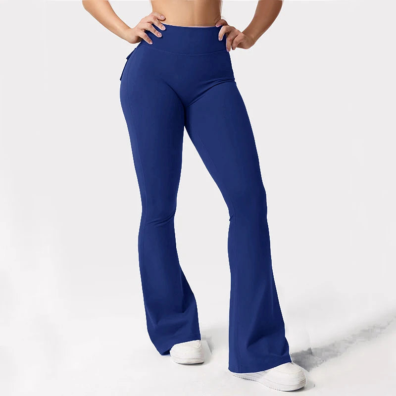 Leggings de Yoga à jambes larges et extensibles pour femmes