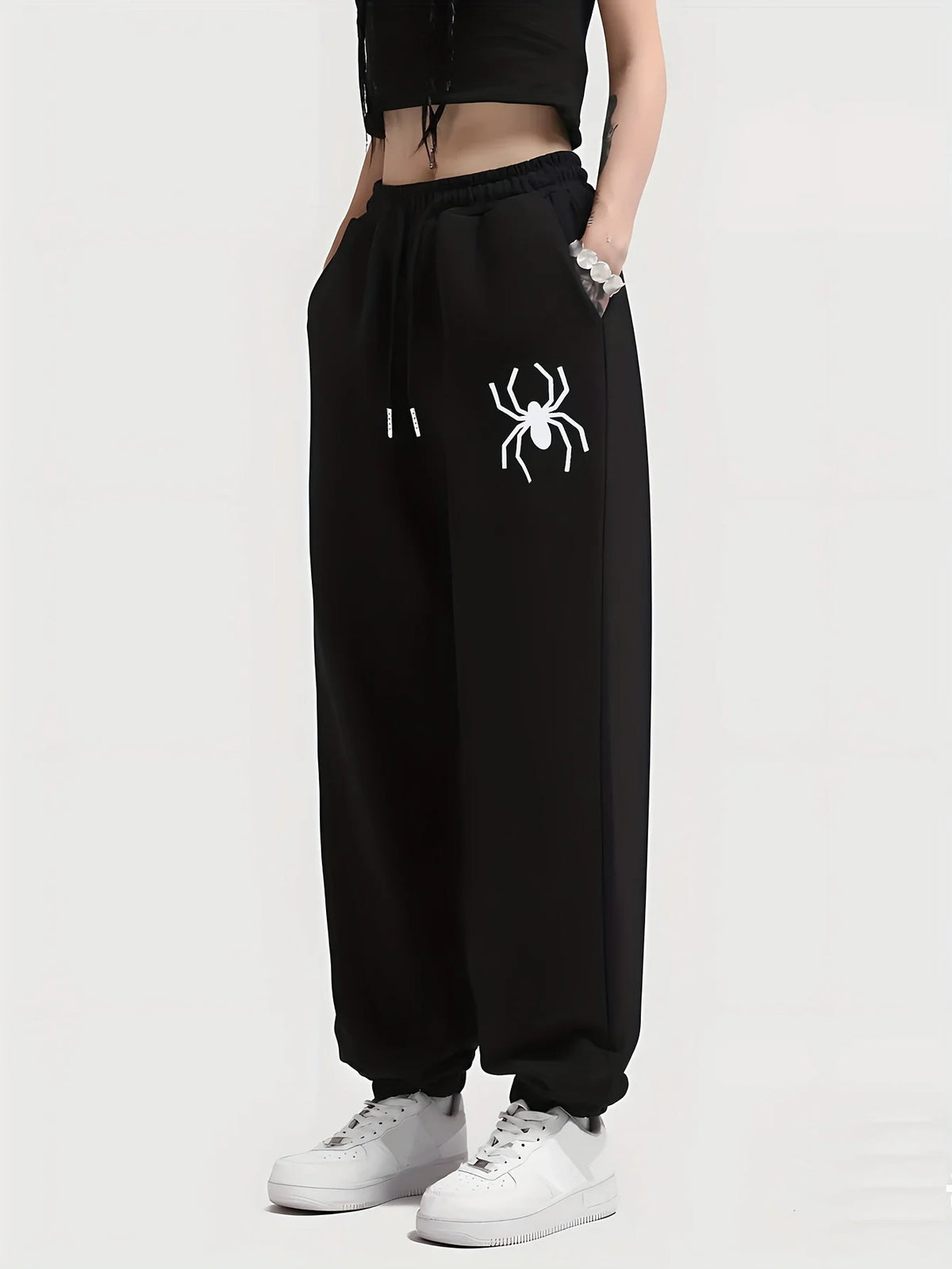 Pantalon de survêtement à taille élastique pour femmes