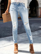 Jeans troués pour femmes