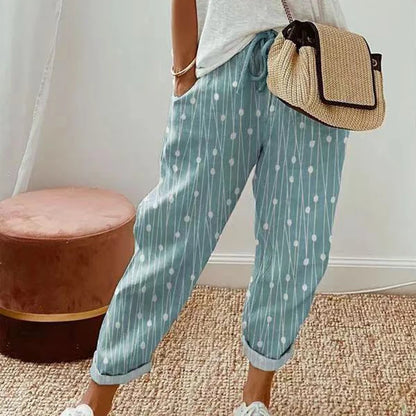 Pantalon Fleuri Femme – Imprimé Vintage
