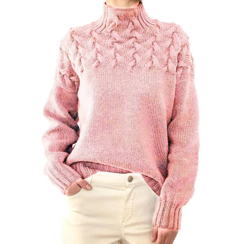 Pull en maille à manches longues pour femmes