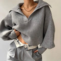 Pull court en tricot vintage pour femmes