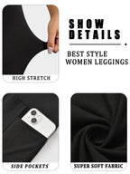 Leggings super doux avec poches pour femmes