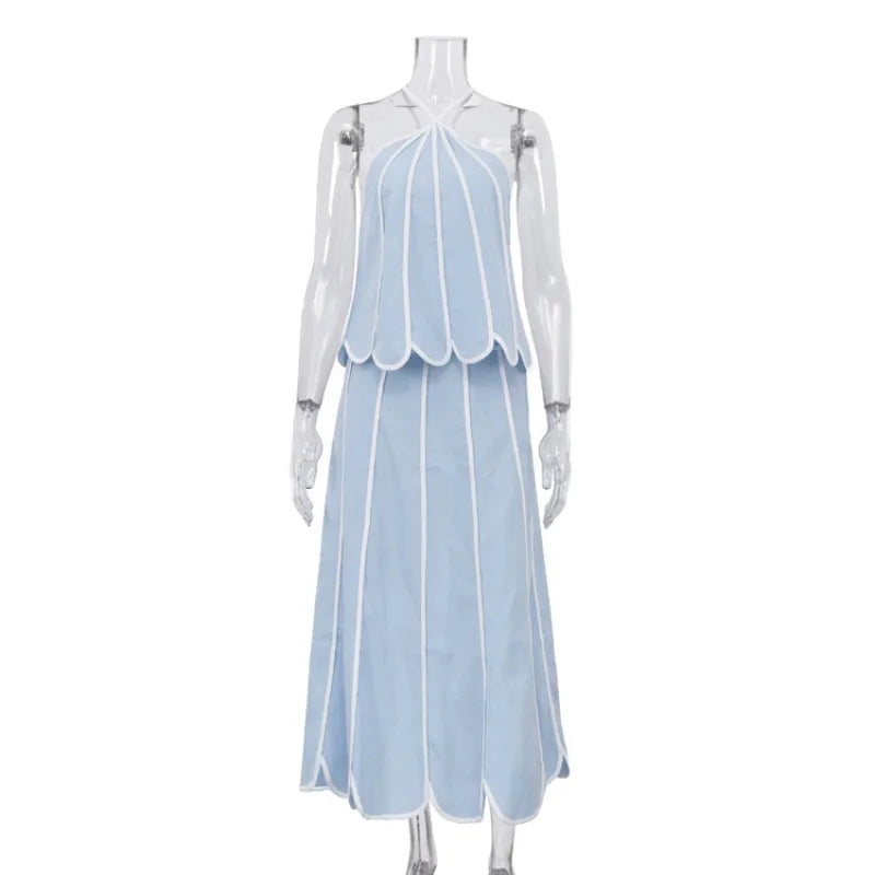 Ensemble 2 pièces bleu pour femmes