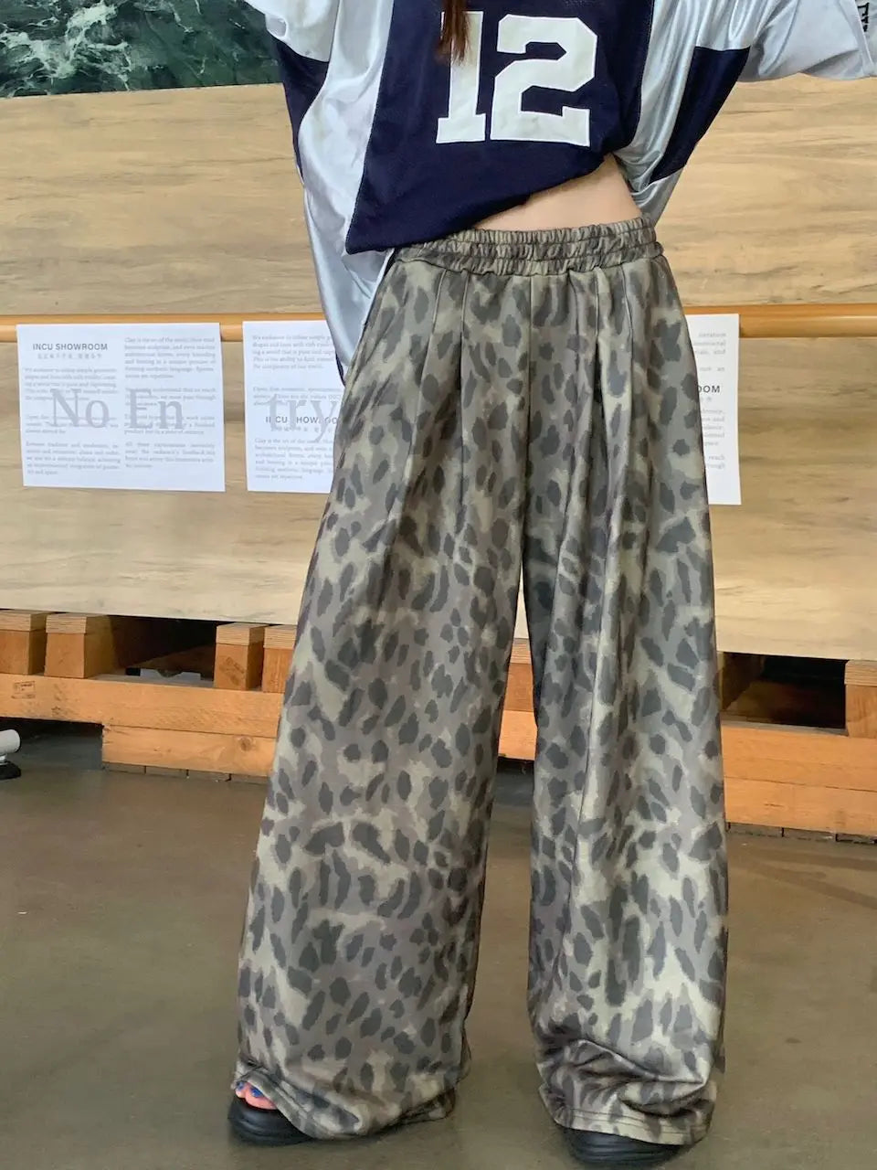 Pantalon imprimé léopard pour femmes