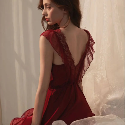 Nuisette d’Été en Dentelle Fine Femme