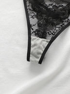 Ensemble de lingerie sexy en dentelle 2 pièces pour femmes