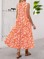 Robe sans manches à col en V pour femmes