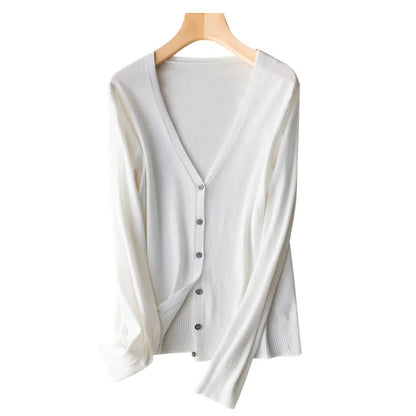 Cardigan Femme – Boutonnage Simple
