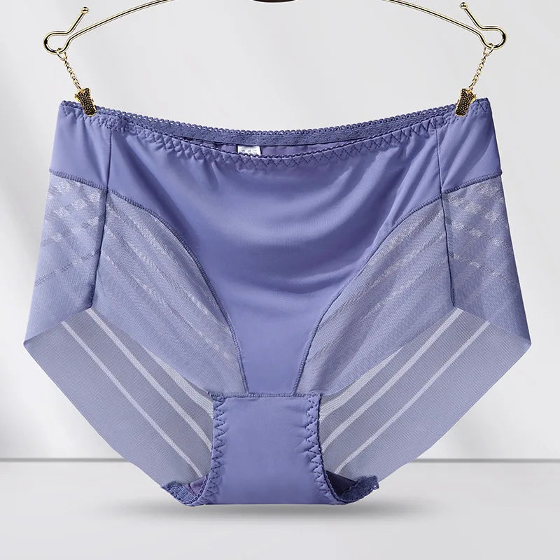 Culotte en dentelle taille haute sans couture pour femmes