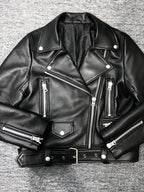 Veste en similicuir PU pour femmes
