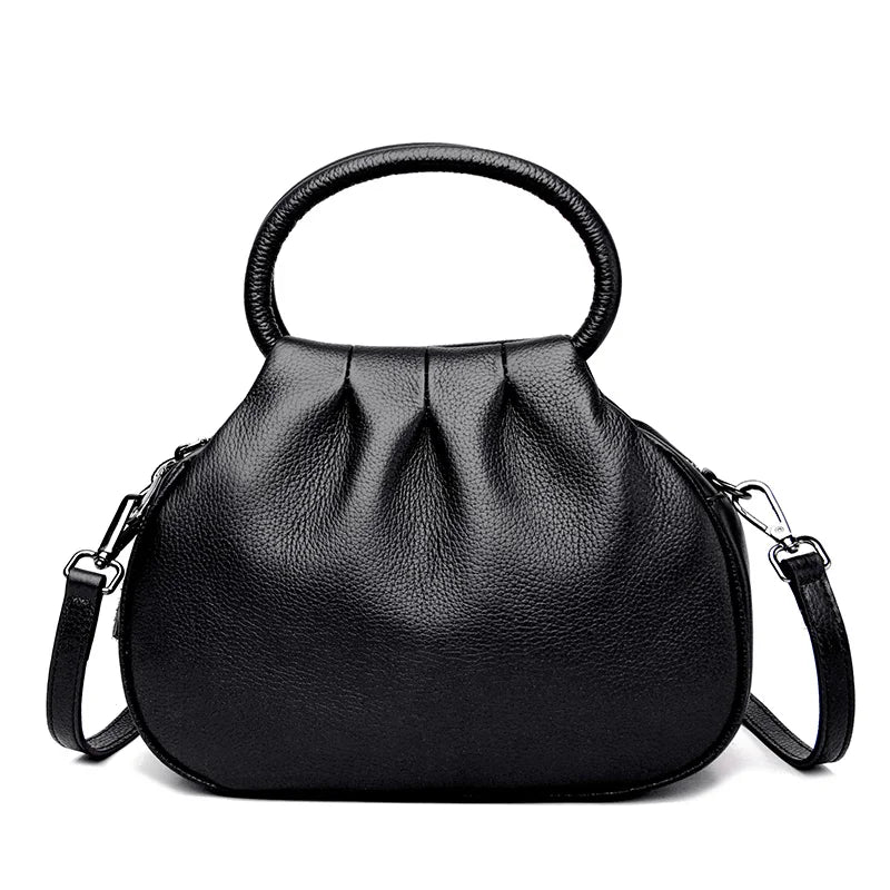 Sac à main en cuir véritable pour femmes