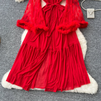 Robe Cardigan Femme – Élégante et Transparente