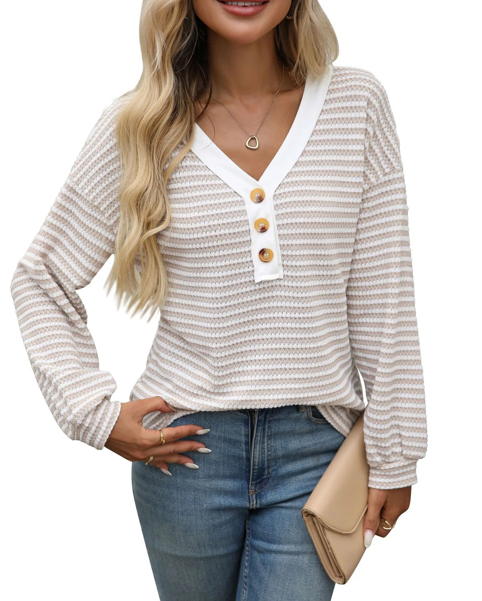 T-shirt décontracté à manches longues pour femmes