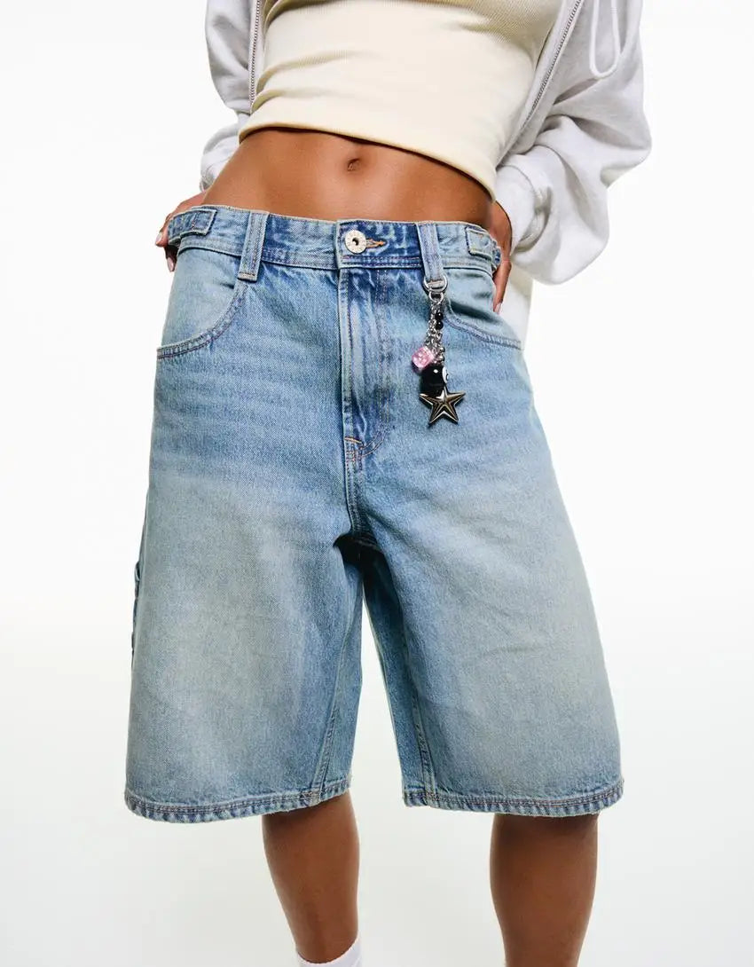 Jean ample taille moyenne pour femmes
