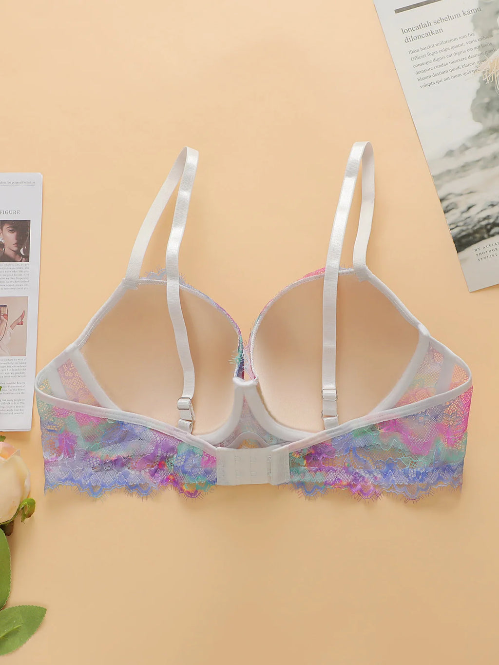 Soutien-gorge floraux brodés sexy pour femmes