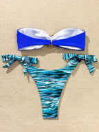 Maillot de bain deux pièces avec biscuits pour femmes
