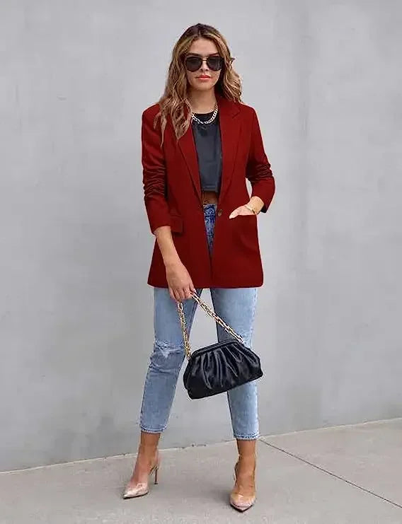 Blazer à manches longues pour femmes